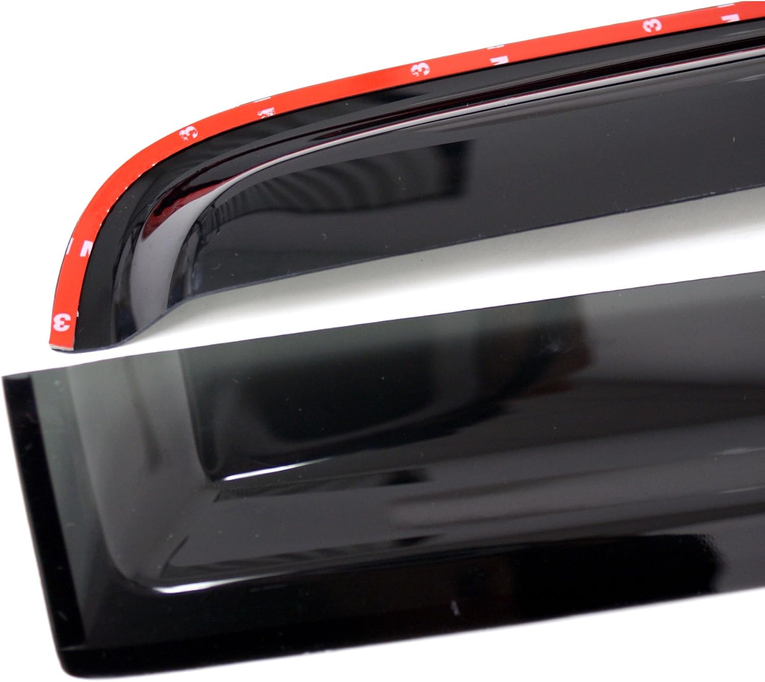 Protectores de lluvia para ventana de automóvil compatibles con Hyundai Elantra Coupé 2011-2016  Tape-On  Protectores de lluvia Deflectores de