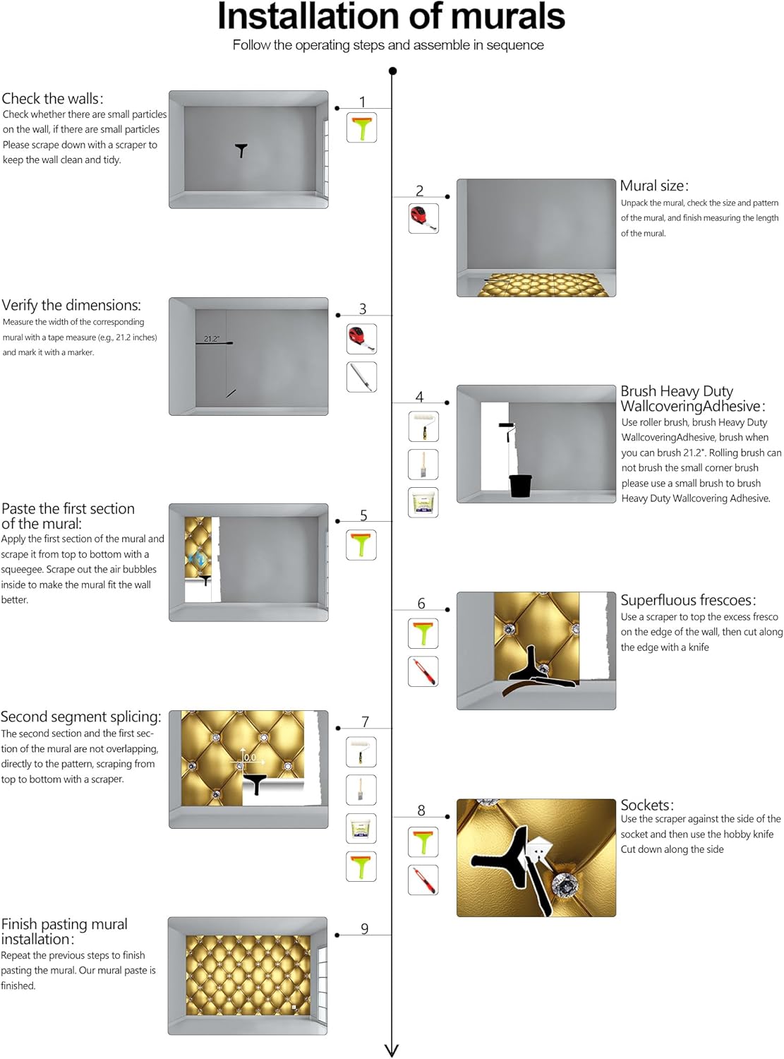 Papel tapiz dorado 3D con diseño de diamante, funda suave de piel sintética, adecuado para sala de estar, dormitorio, TV, fondo, decoración de pared