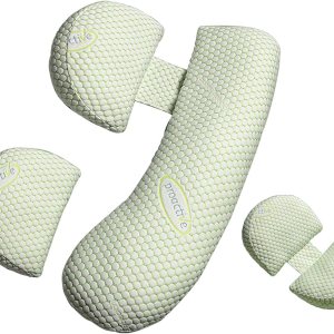 PUREPLAY Almohadas de embarazo para dormir, almohada de maternidad para mujeres embarazadas con funda de almohada desmontable y ajustable, soporte PUREPLAY Almohadas de embarazo para dormir, almohada de maternidad para mujeres embarazadas con funda de almohada desmontable y ajustable, soporte