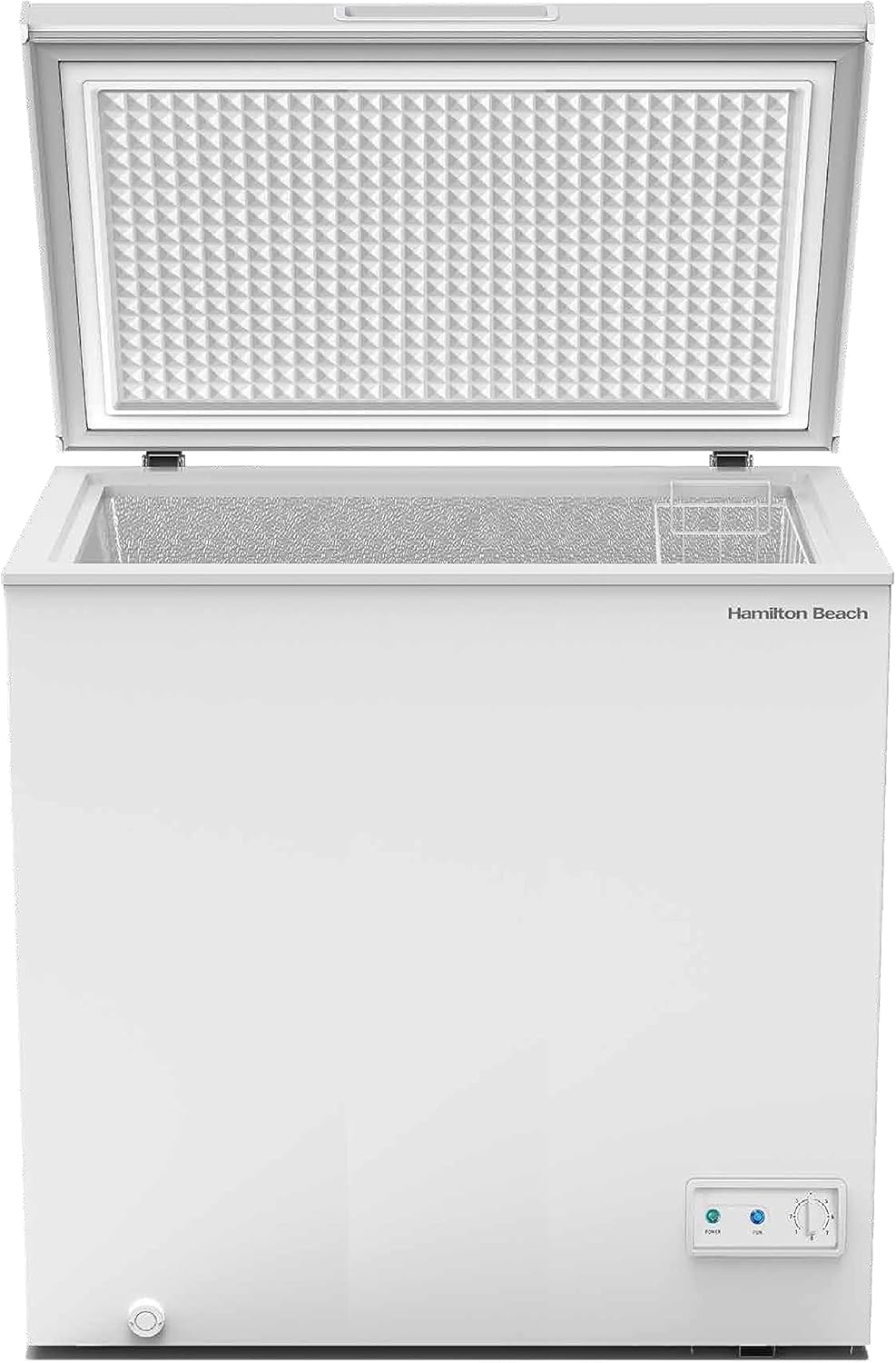 Hamilton Beach HBFRF1006 – Cesta de alambre con revestimiento de vinilo extraíble con termostato ajustable, fácil de descongelar, 10 pies cúbicos,