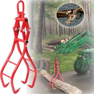 Pinzas de elevación de madera para tractores, cuatrimotos, tractores deslizantes, 28 pulgadas, 4 garras Pinzas de elevación de madera para tractores, cuatrimotos, tractores deslizantes, 28 pulgadas, 4 garras