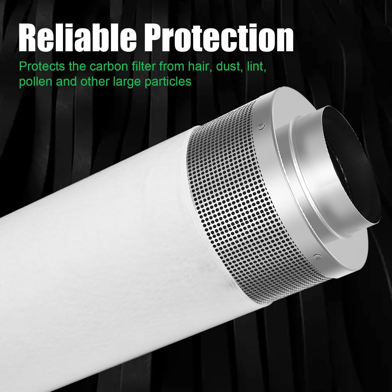 Funda de prefiltro para filtro de carbono de 6 pulgadas, transpirable, funda de repuesto para filtro de carbono, para interiores, tiendas de