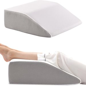 Almohadas de elevación de piernas, almohadas de piernas para dormir, parte superior de espuma viscoelástica de gel refrescante, almohada de cuña Almohadas de elevación de piernas, almohadas de piernas para dormir, parte superior de espuma viscoelástica de gel refrescante, almohada de cuña