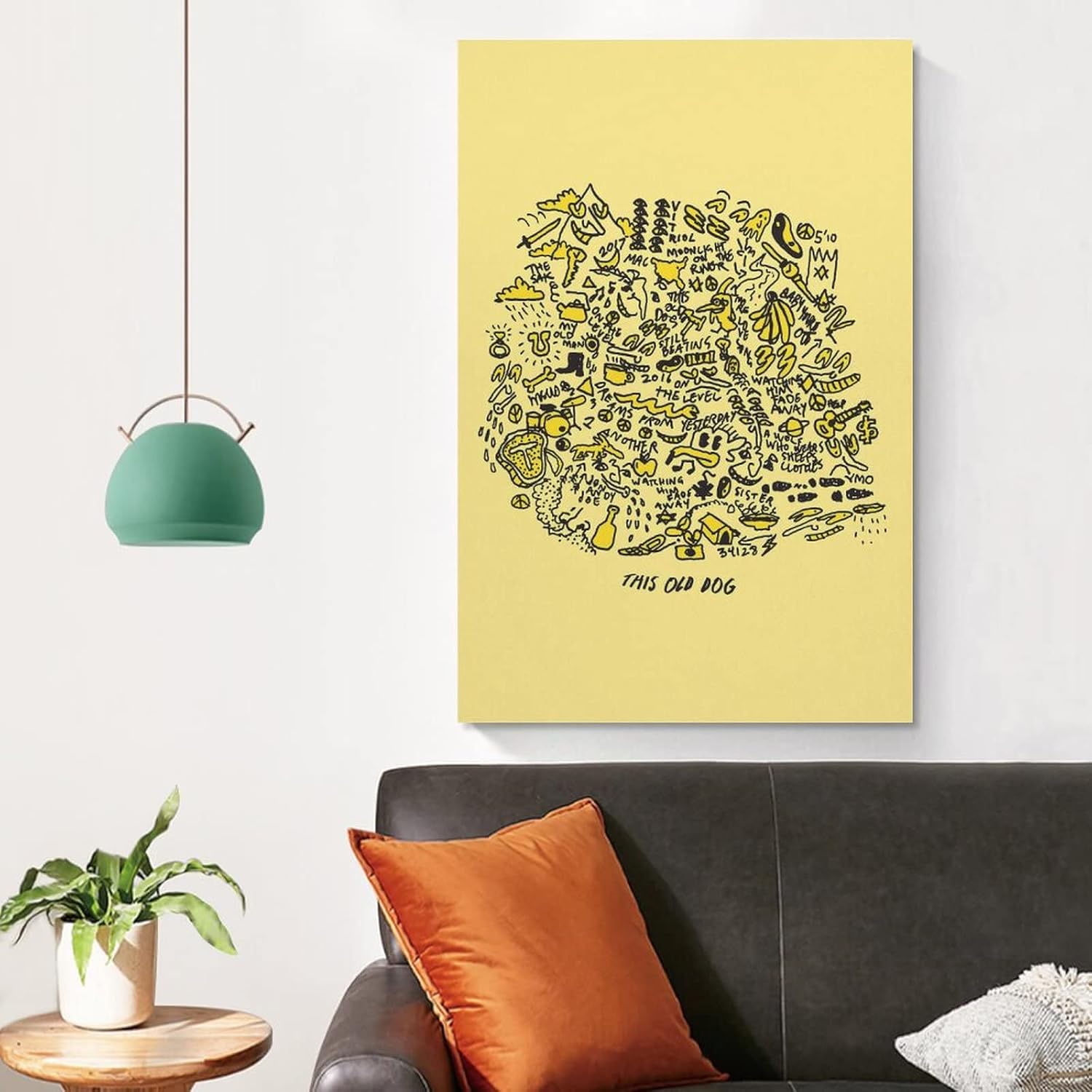 TRAVVA Póster de lienzo con texto en inglés “This Old Dog by Mac DeMarco” para colgar en la pared, pintura impresa, pintura de oficina, XINGYI,