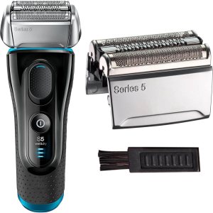 Cabezal de repuesto serie 5 52S para afeitadora eléctrica Braun, cabezal de repuesto S5 en húmedo y seco, compatible con papel de repuesto y Cabezal de repuesto serie 5 52S para afeitadora eléctrica Braun, cabezal de repuesto S5 en húmedo y seco, compatible con papel de repuesto y