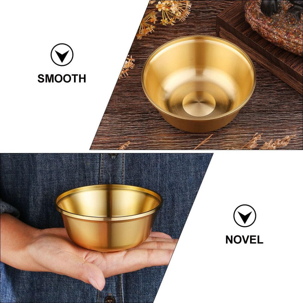 VOSAREA Cuenco de agua de altar Cuenco de oferta Tazón de agua budista tibetano Cuenco de agua Copa de vino Cáliz Taza de altar de meditación