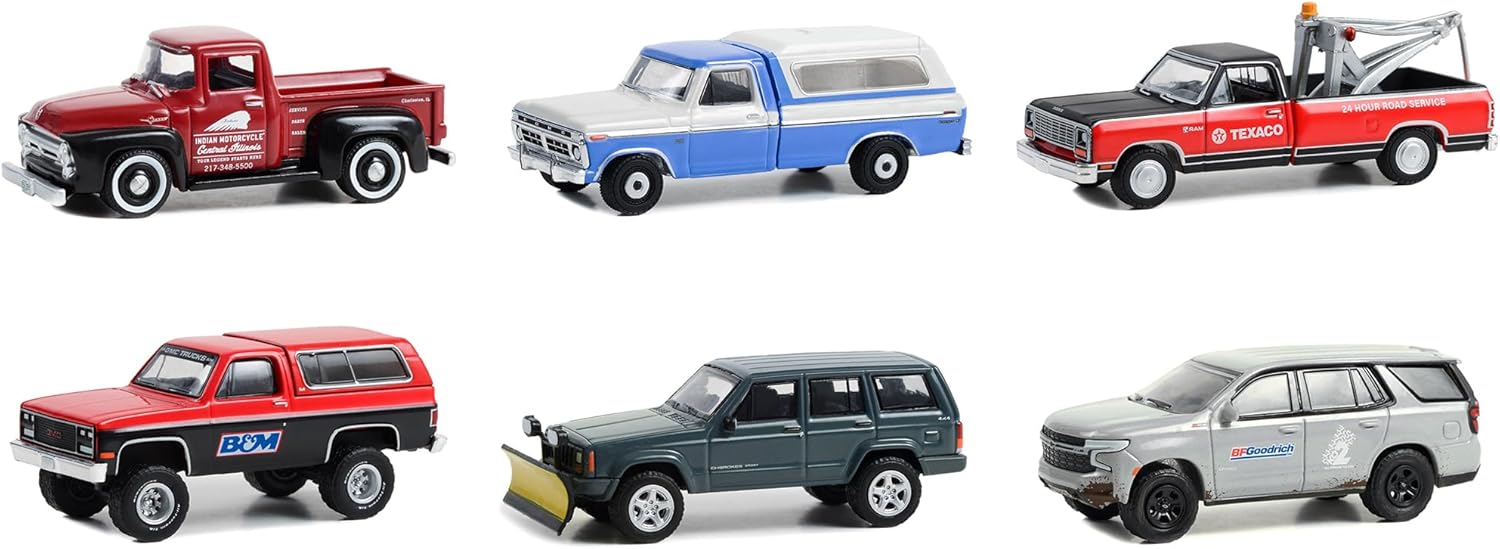 Greenlight 35260SET – Juego de 6 piezas serie 12 164 de Blue Collar, modelo de coches fundidos a troquel
