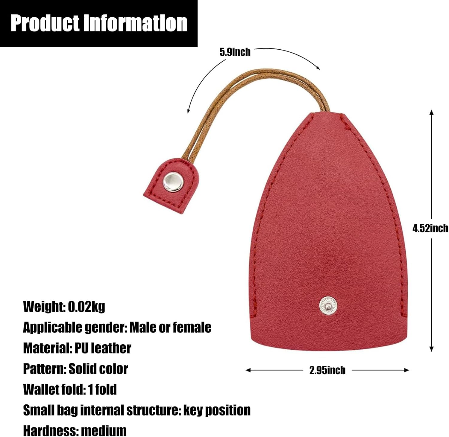 Funda protectora para llave de automóvil, de piel sintética, bolsa de almacenamiento extraíble con control remoto, adecuada para la mayoría de