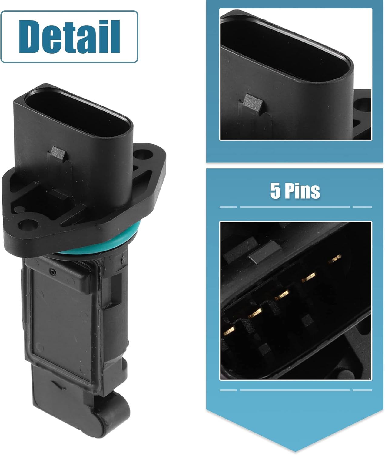 X AUTOHAUX Reemplazo F00C2G2040 del metro del sensor de flujo de aire de la masa del coche para VW Jetta 1.8L 2000-2005 para Audi TT 1.8L 2001-2006