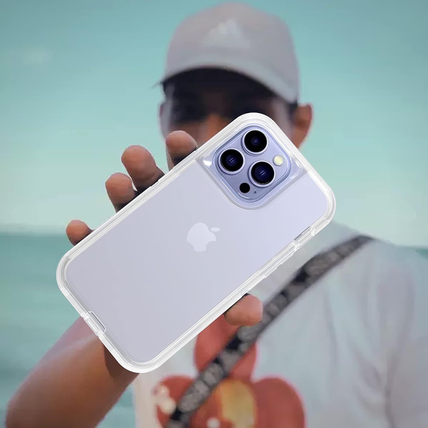 Asuwish Funda de teléfono para iPhone 14 Pro Max de 6.7 pulgadas con clip para cinturón transparente, soporte híbrido a prueba de golpes, grado