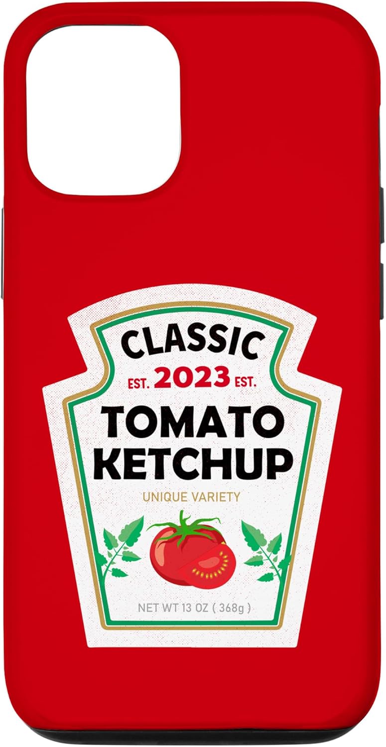 iPhone 13 Red Ketchup DIY Costume Matching Couples Groups Halloween Case