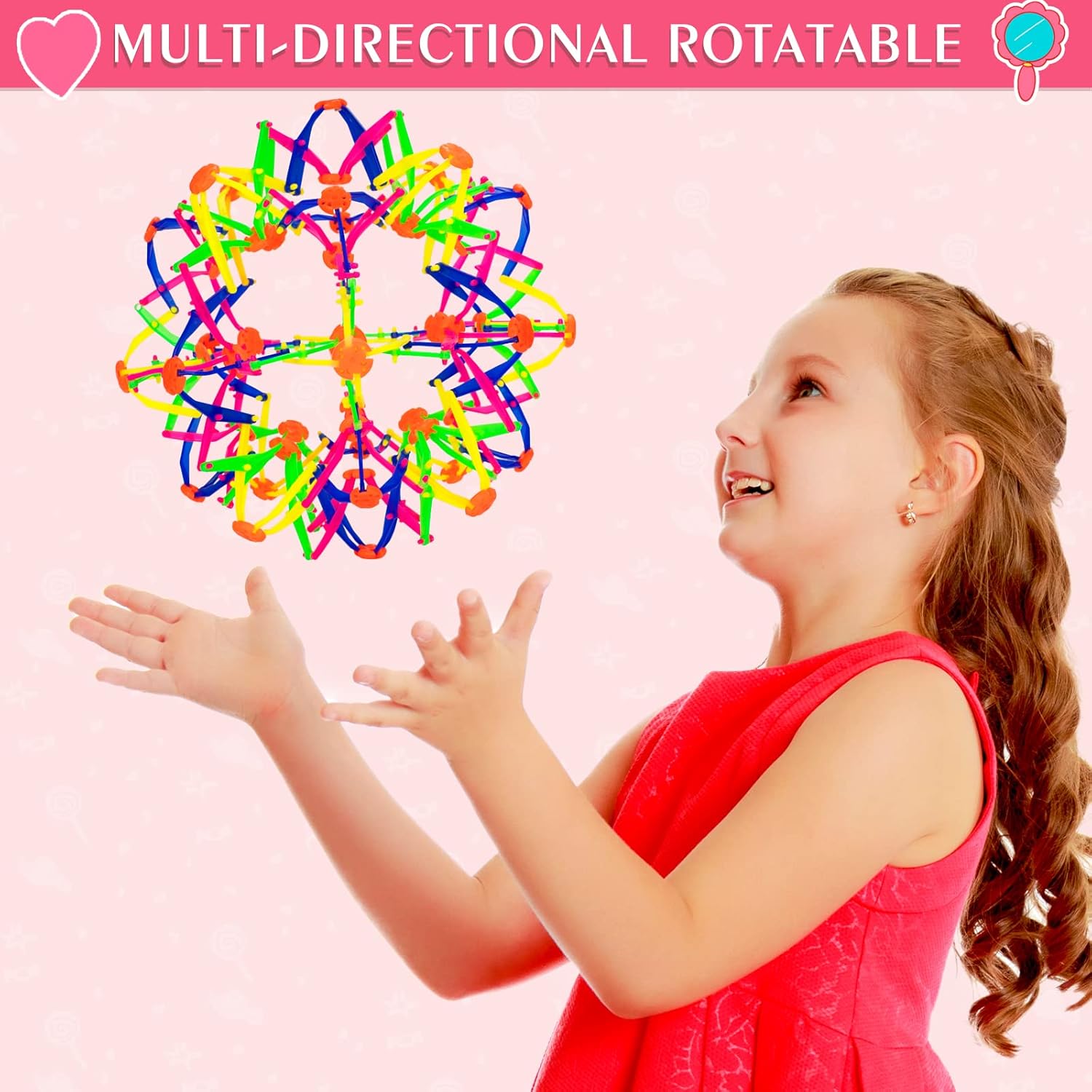 HYCY BJD – Pelota retráctil expandible, juguete de bola mágica para aliviar la ansiedad para manejar todas las necesidades de estrés de niños y