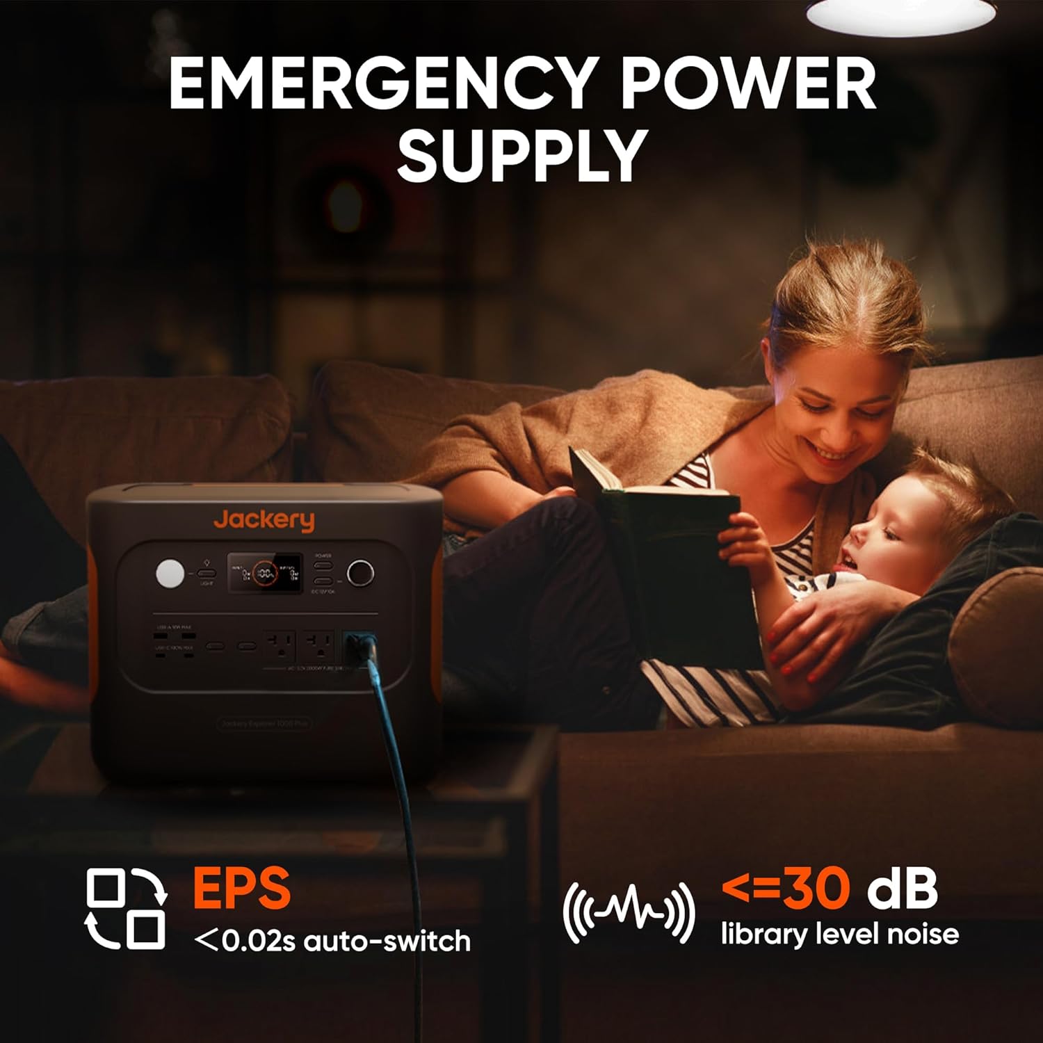 Jackery Generador solar 1000 Plus, estación de energía portátil de 1264 Wh con 2 paneles solares SolarSaga de 100 W, salida de 2000 W, energía de