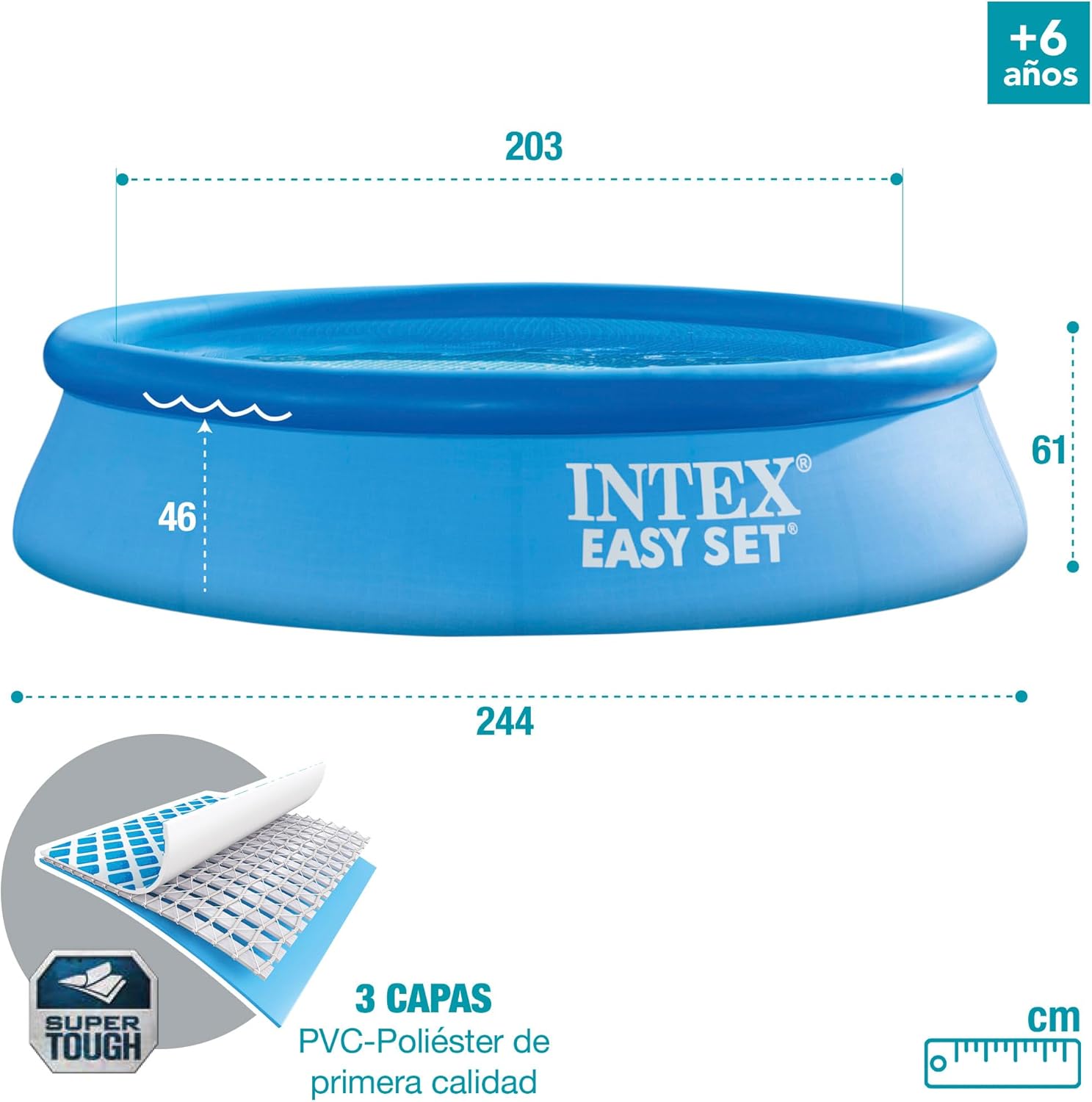 Intex 1942 L Piscinas Gonflables (96.1 x 24.0 in)