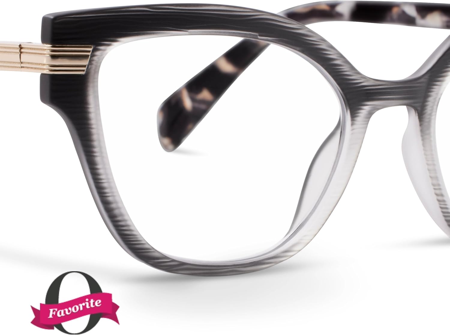 Peepers by PeeperSpecs Oprah’s Favorite Marquee Cateye – Gafas de lectura con bloqueo de luz azul para mujer, color escarchacuarzo azul +1.25