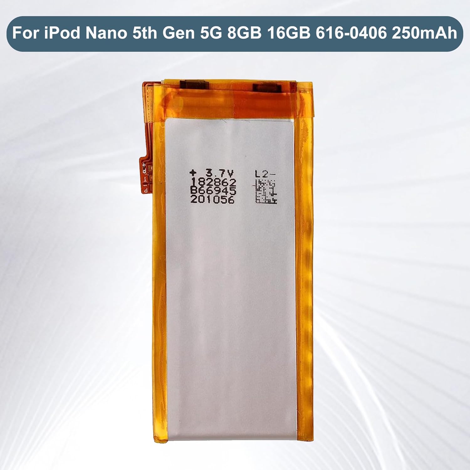 Batería de repuesto 616-0406 compatible con iPod Nano 5 generación 5G 8GB 16GB 616-0406 250mAh A1320 con herramientas