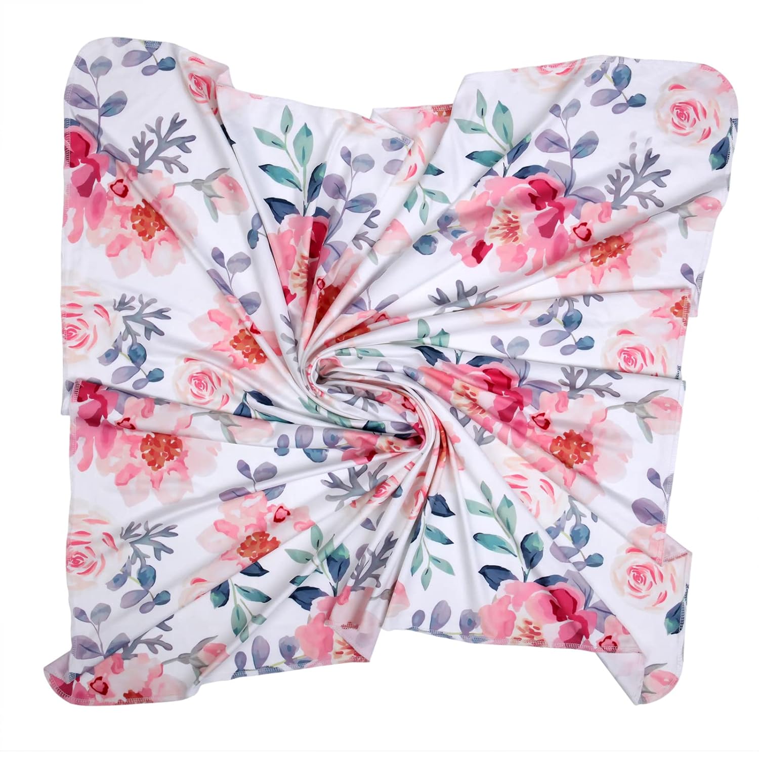Manta para recién nacido, suave conjunto de gorro y diadema para bebé, manta elástica para recién nacido, regalo de baby shower para niñas y niños,