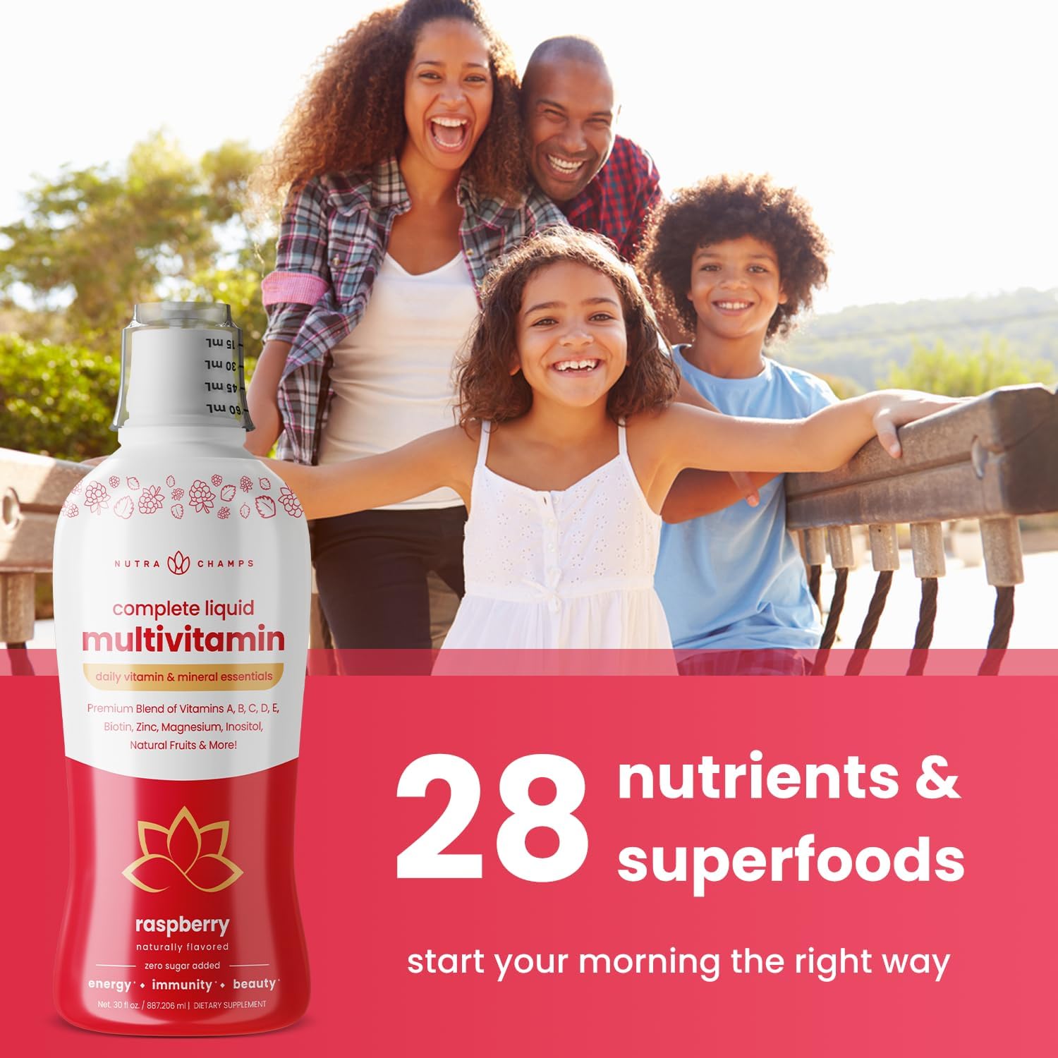 NutraChamps Gomitas de biotina (paquete de 2) y multivitaminas líquidas, paquete de 3 unidades