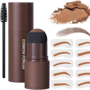 Kit de sellos en polvo para cejas, kit profesional de plantillas para cejas, impermeable, todo en 1, kit de sello y modelado para cejas para mujeres Kit de sellos en polvo para cejas, kit profesional de plantillas para cejas, impermeable, todo en 1, kit de sello y modelado para cejas para mujeres