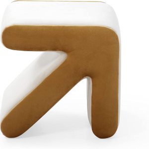 Moderno sofá tapizado de terciopelo, banco de zapatos, taburete multifacético, mesa de café, diseño de flecha, decoración artesanal para sala de Moderno sofá tapizado de terciopelo, banco de zapatos, taburete multifacético, mesa de café, diseño de flecha, decoración artesanal para sala de