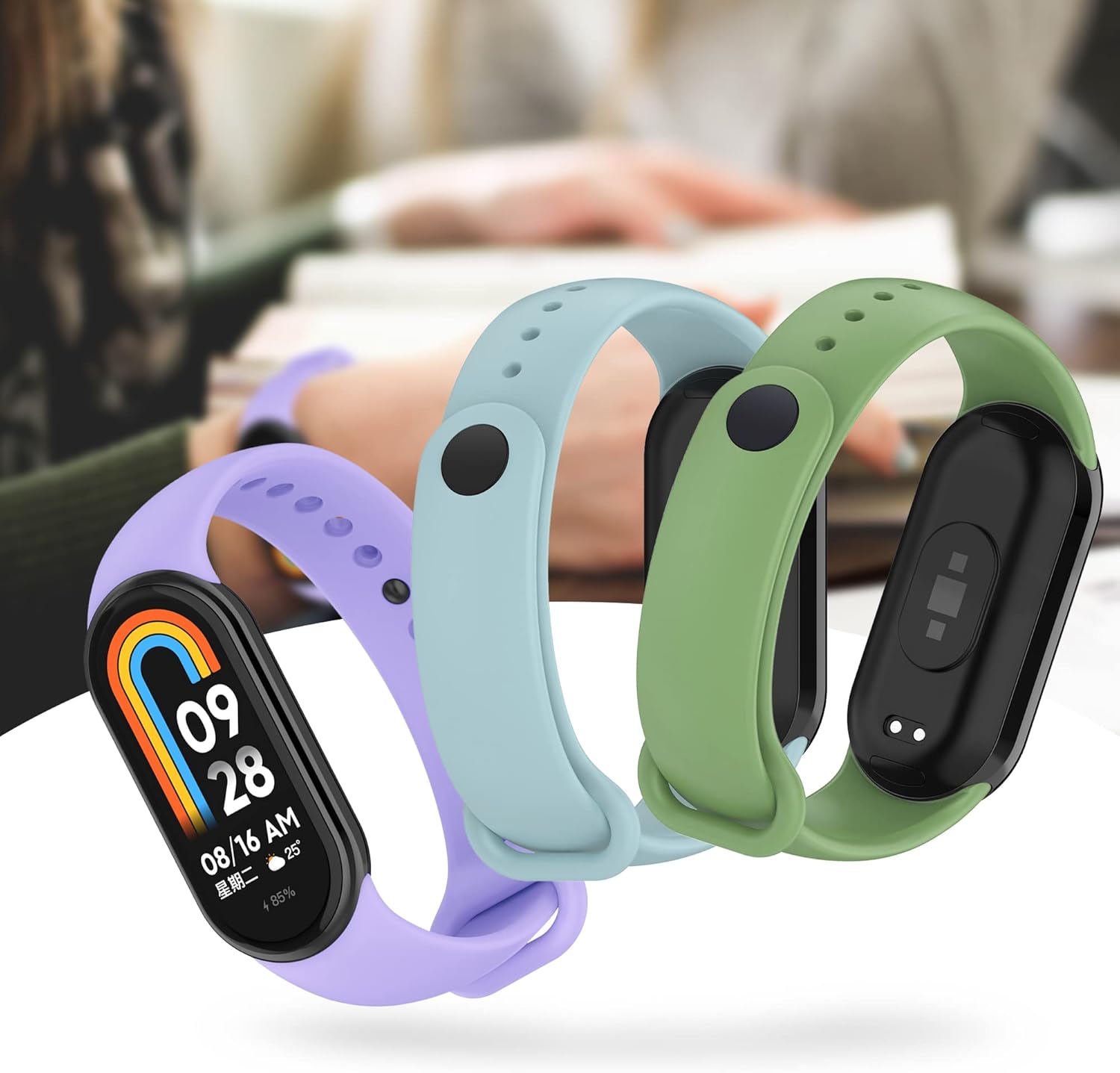 AWINNER Bandas compatibles con Xiaomi Mi Band 8 Smartwatch Pulseras de repuesto para Mi 8