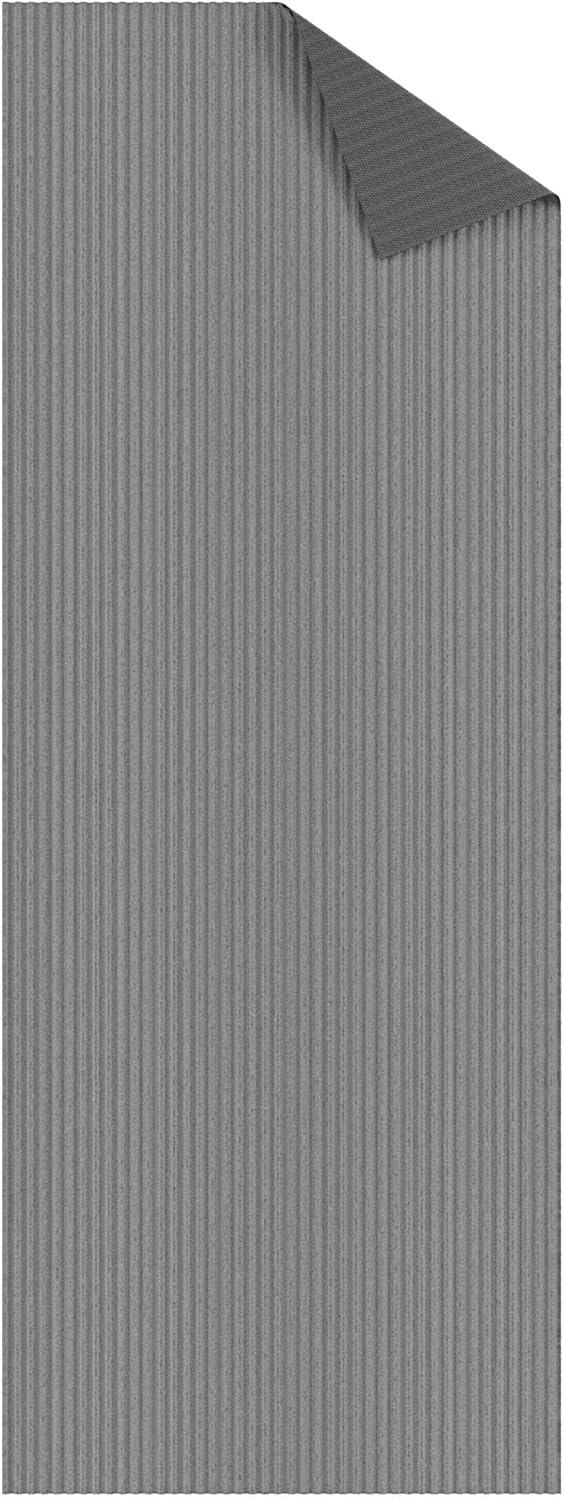 Scrape Rib – Alfombra antideslizante de goma de 3 x 7 pies, para interiores y exteriores, impermeable, para pasillo, cocina, sala de estar, garaje,