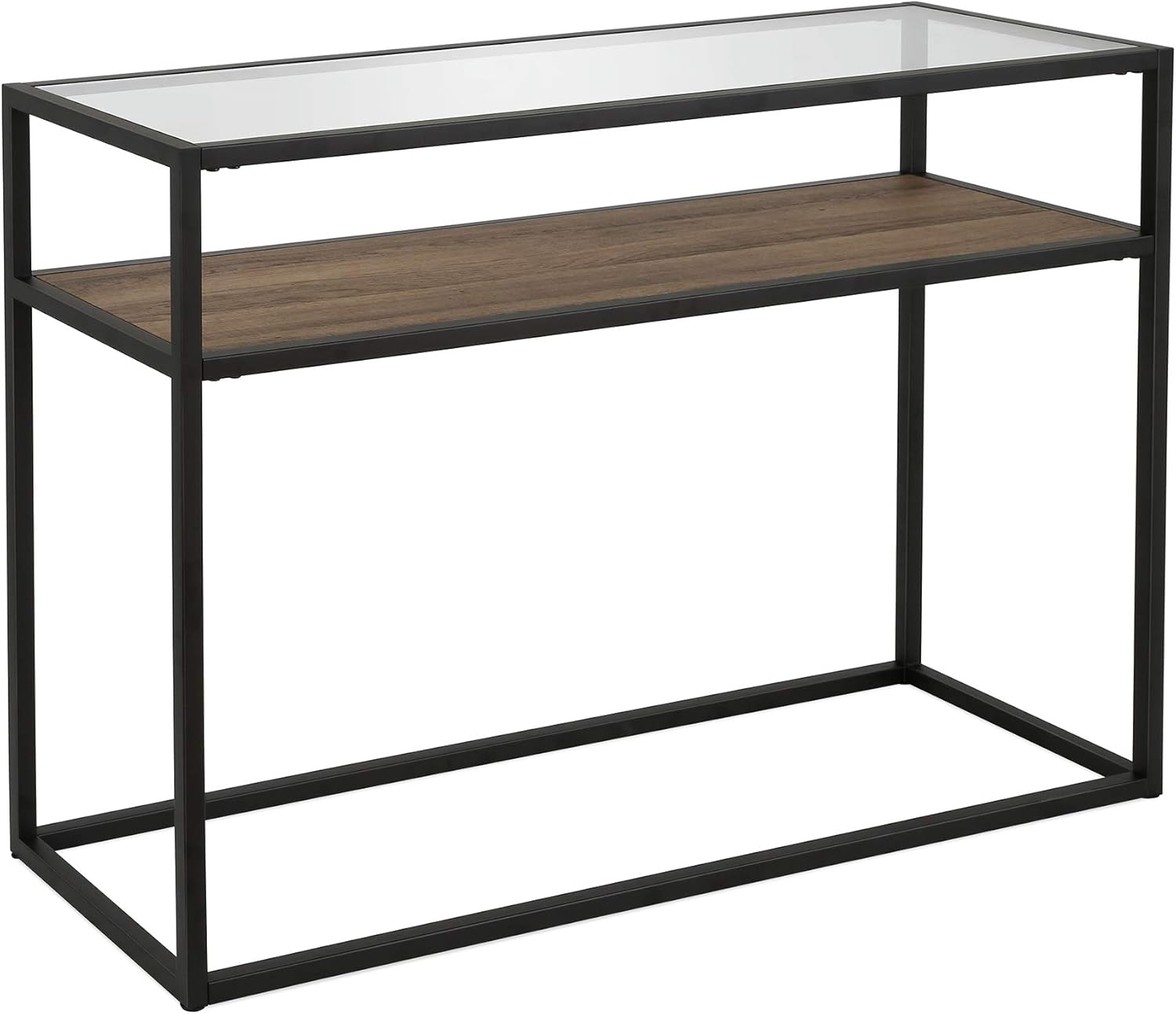 Addison – Mesa consola rectangular de 42 pulgadas de ancho en bronce ennegrecido