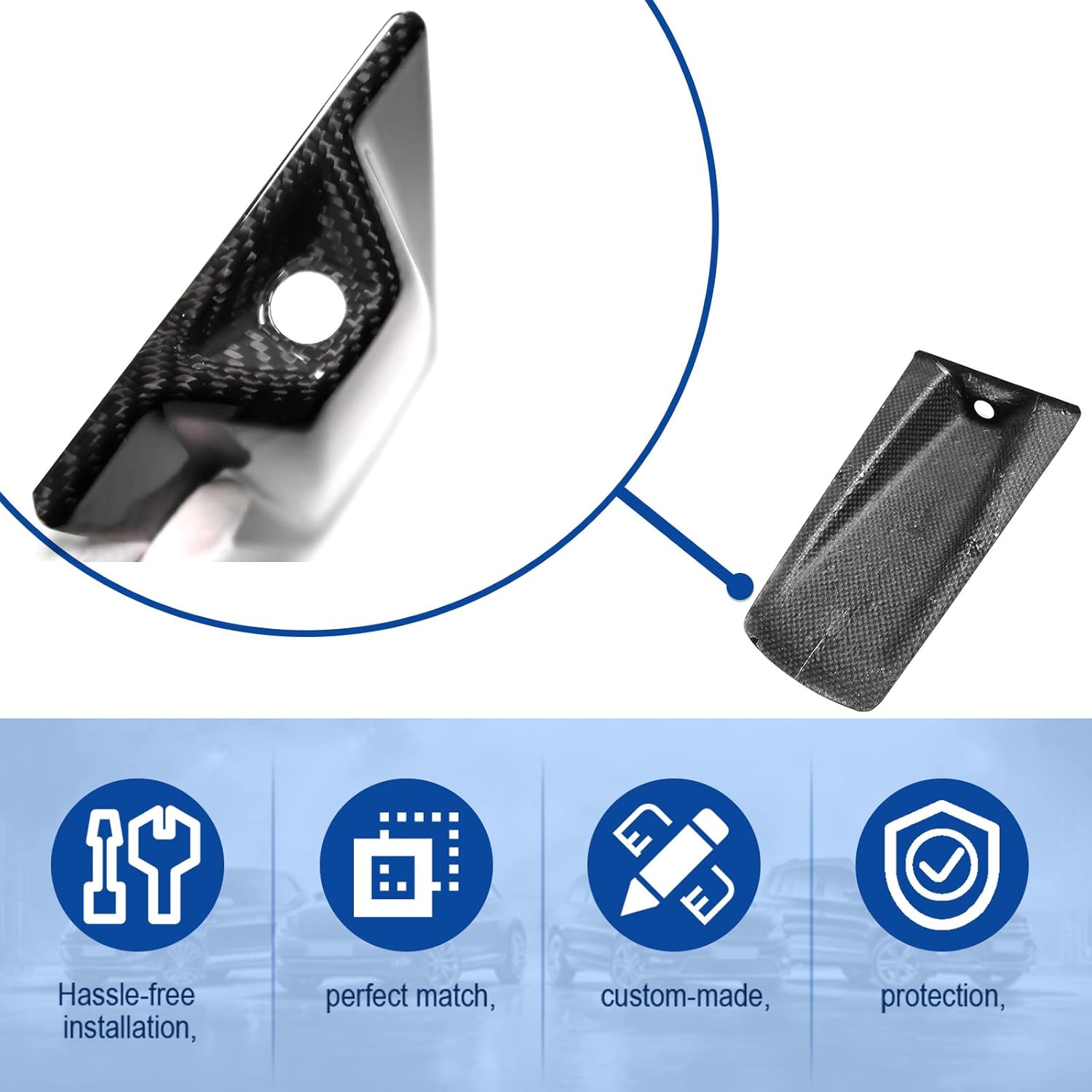 Cubierta trasera para cámara Decklid de automóvil para C8 Corvette 2020 2021 2022 2023, panel de cubierta de cubierta de techo de fibra de carbono