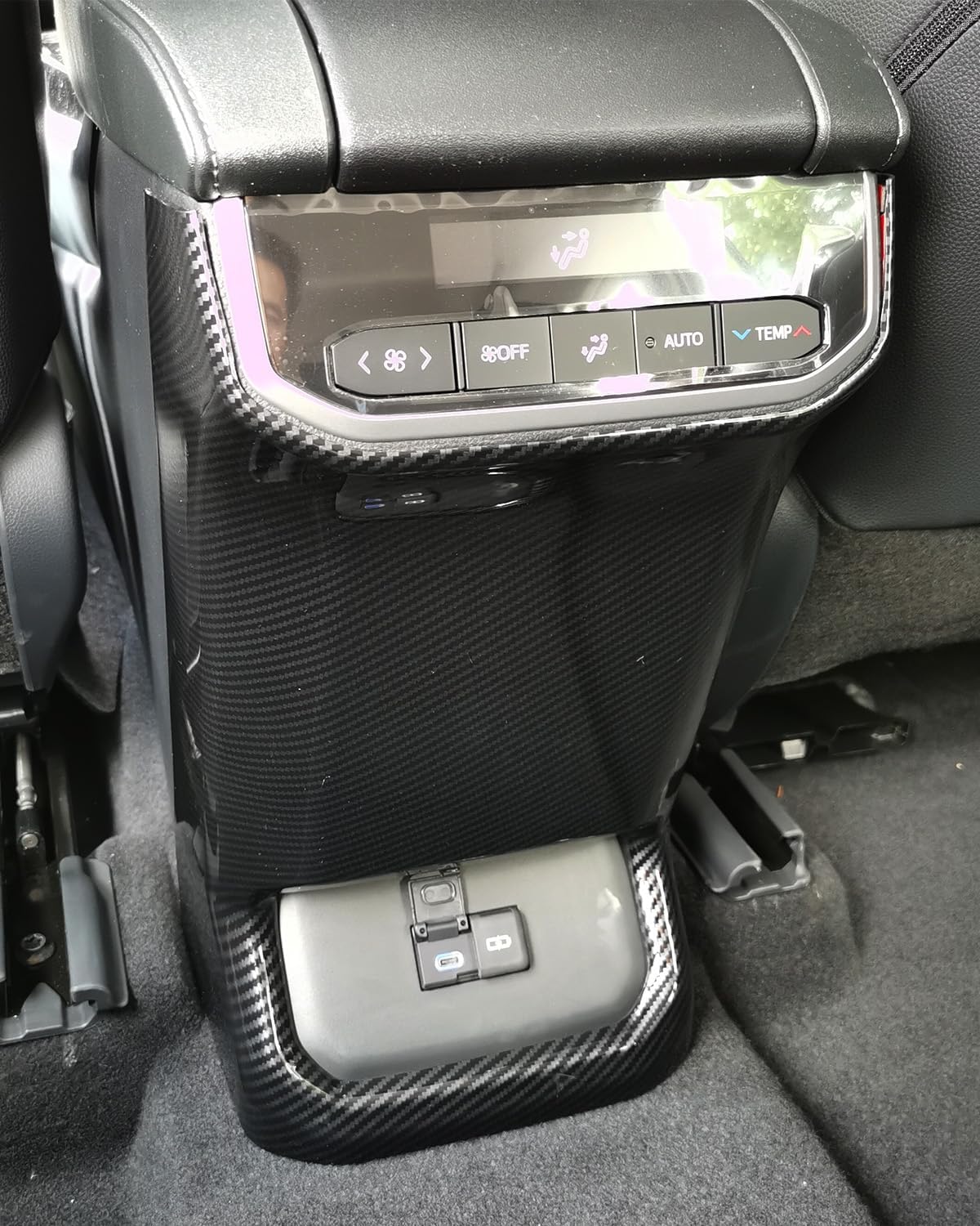 YAKANEY Protector de salida de aire para asiento trasero Toyota Highlander 2020-2023, cubierta antiarañazos deportiva de fácil limpieza para
