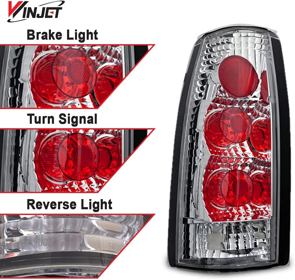 Luces traseras para Chevy CK 150025003500 1988-1999, Chevy Suburban 15002500 1992-1999, Chevy Blazer 1992-1994, Chevy Tahoe 1995-2000, GMC 1988-1999