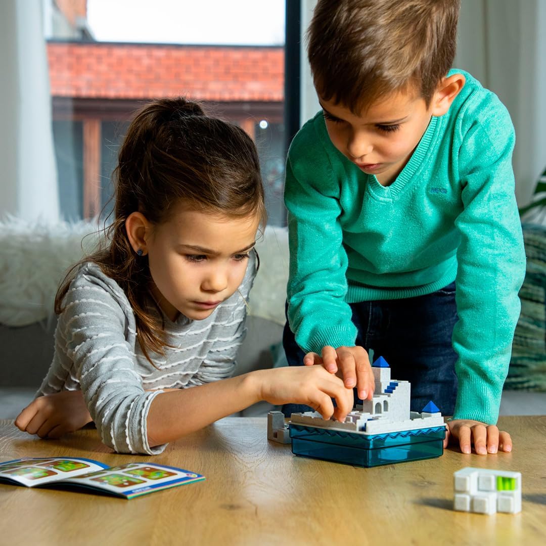 SmartGames Atlantis Escape un juego de viaje de construcción de caminos en 3D para niños y adultos, un juego de desarrollo de habilidades cognitivas