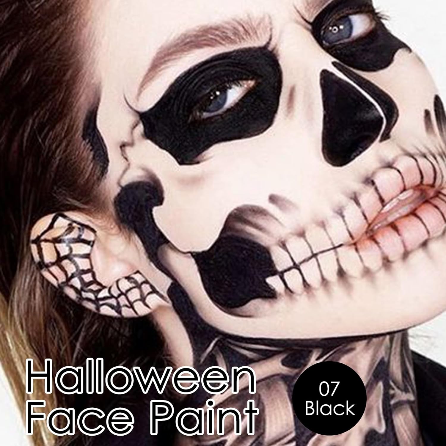 2 piezas de pintura corporal de ojos en barra negra, pintura de maquillaje negro para béisbol, fútbol, Halloween, accesorios de disfraces, vampiro,