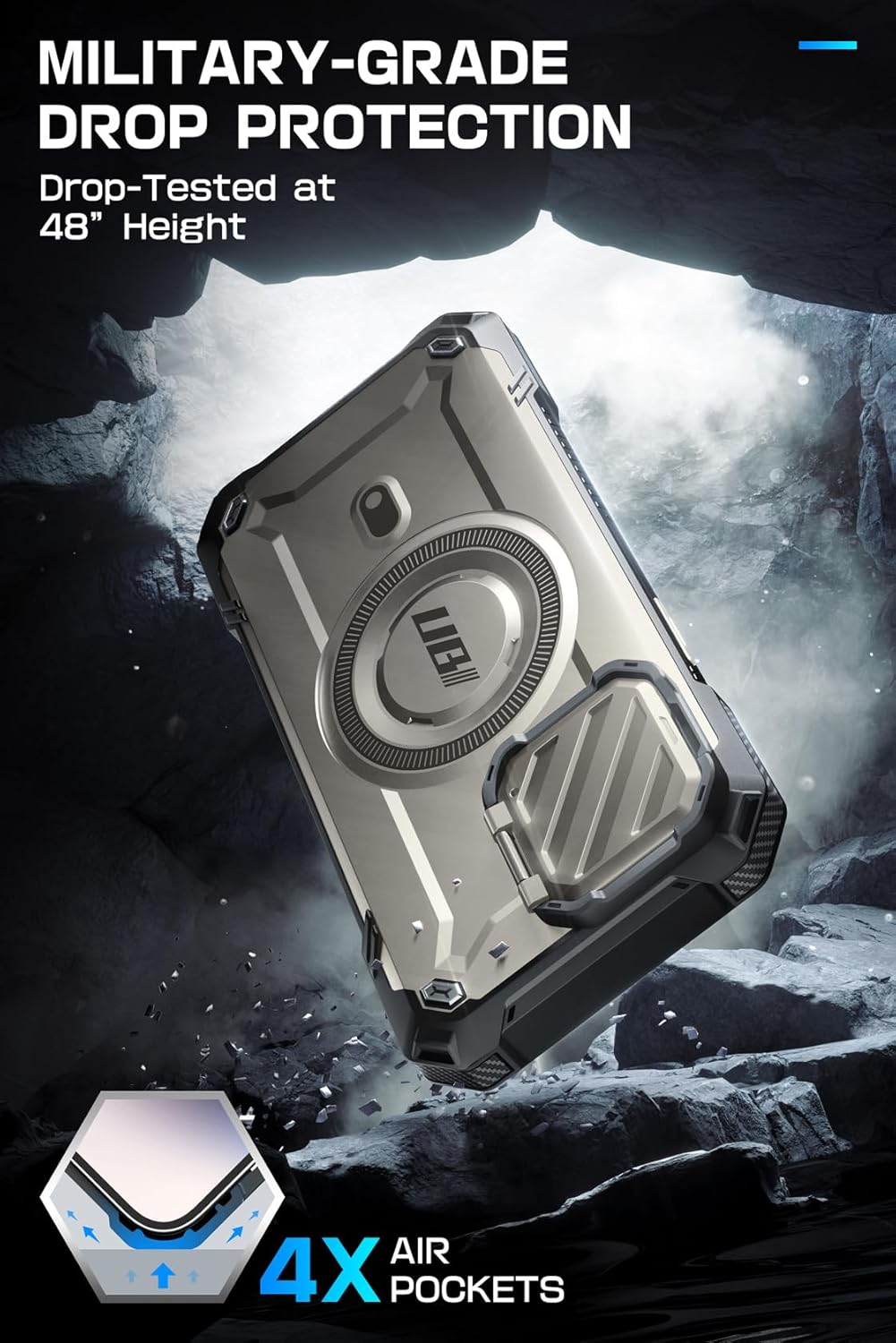 SUPCASE UB Mag XT – Funda para iPhone 15 Pro de 6.1 pulgadas con funda para cámara, compatible con MagSafe Funda resistente con soporte integrado