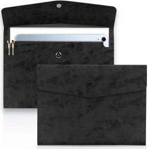 Toplive Carpeta de archivos de documentos, suave e impermeable, de piel sintética, tamaño A4, organizador de archivos, estuche de almacenamiento de Toplive Carpeta de archivos de documentos, suave e impermeable, de piel sintética, tamaño A4, organizador de archivos, estuche de almacenamiento de