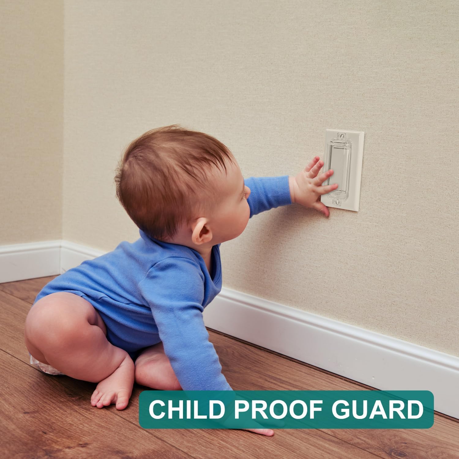 Cubierta protectora para interruptor de luz, cubierta de interruptor de pared a prueba de niños que evita que las luces o interruptores se enciendan