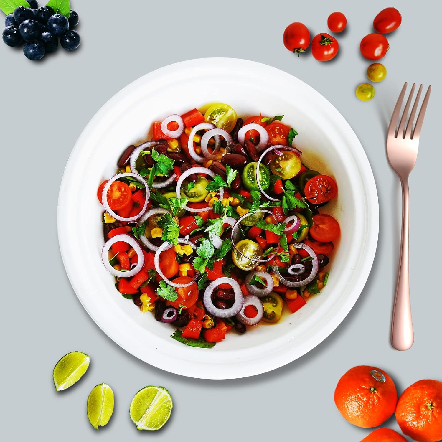 Tenedores de cena de oro rosa, solo tenedores de cubiertos de acero inoxidable, tenedores de cocina para el hogar, juego de tenedores modernos de 16
