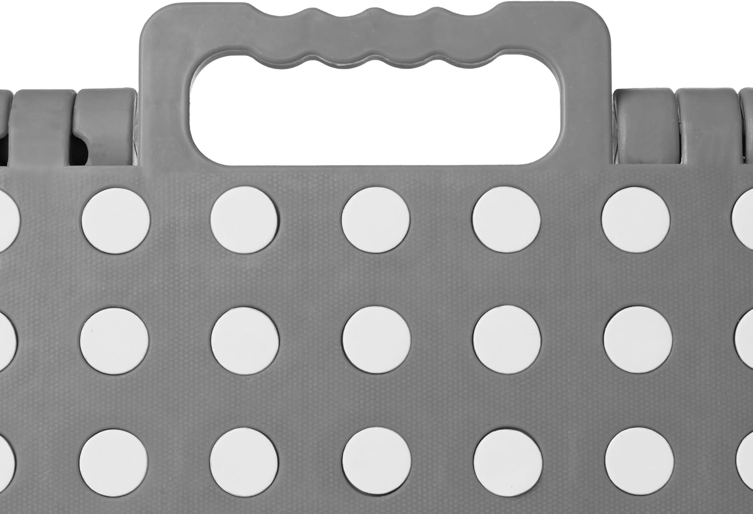 Casafield Taburete plegable de 13 pulgadas con asa (juego de 2), gris, taburete plegable portátil de plástico pequeño para adultos, uso en la