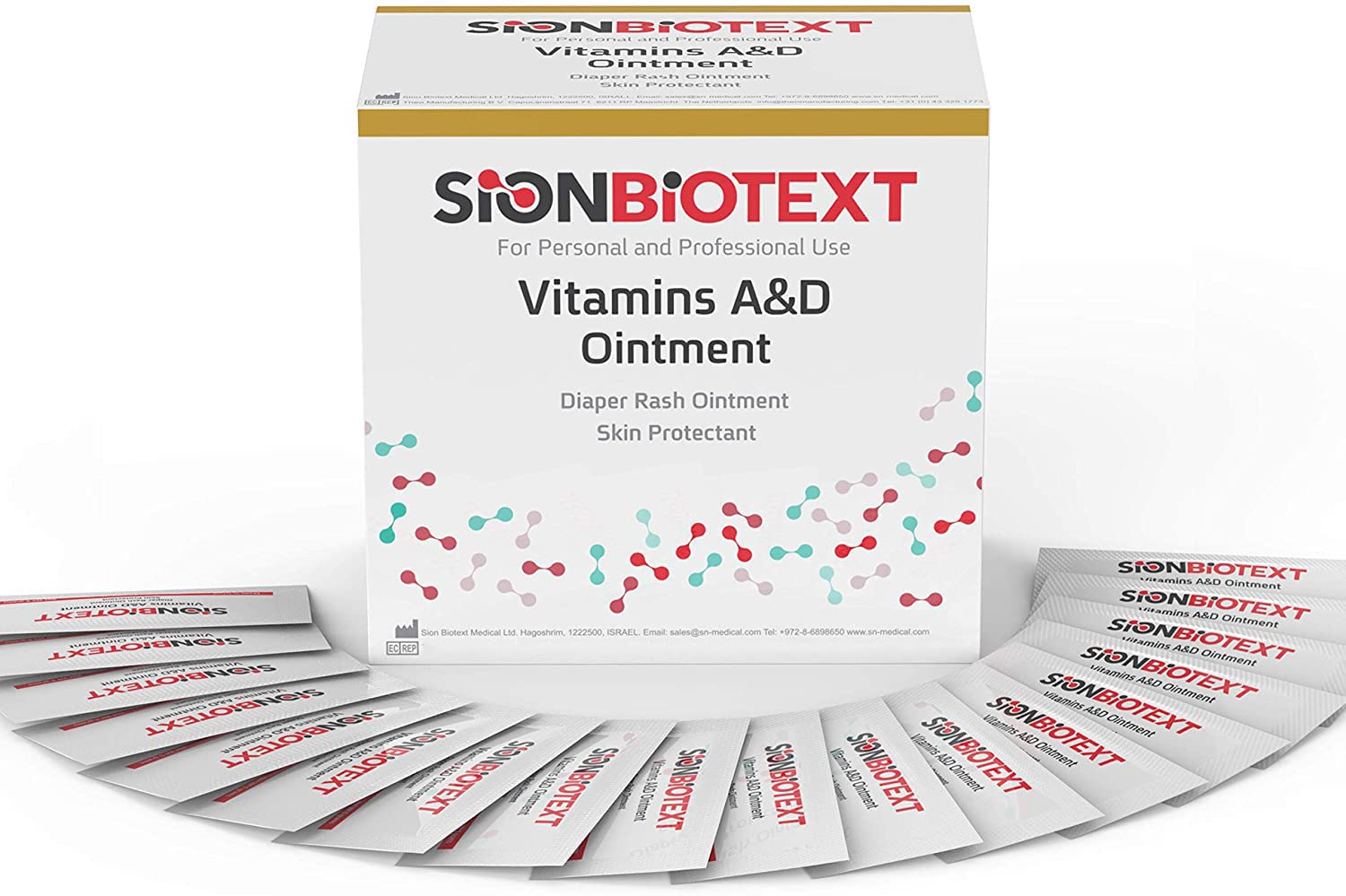 Ungüento A y D por Sion Biotext Baby Diaper Rash Vitamina A + D Crema curativa Original Hidratante Médico Terapia Intensiva Para Piel Seca e