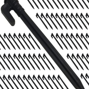 OMYZERO Paquete de 50 estacas de plástico de 5.7 pulgadas, estacas de anclaje de plástico resistentes para tiendas, estacas de arena, estacas de OMYZERO Paquete de 50 estacas de plástico de 5.7 pulgadas, estacas de anclaje de plástico resistentes para tiendas, estacas de arena, estacas de