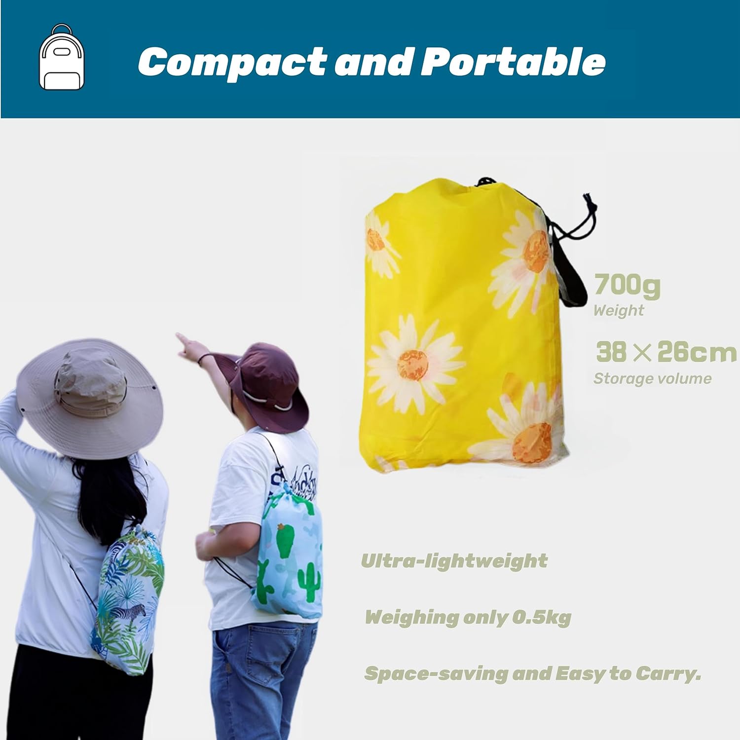 leeper Tumbona inflable, sofá de aire portátil para acampar en la playa, con bolsa de transporte, sillas inflables ligeras y versátiles para