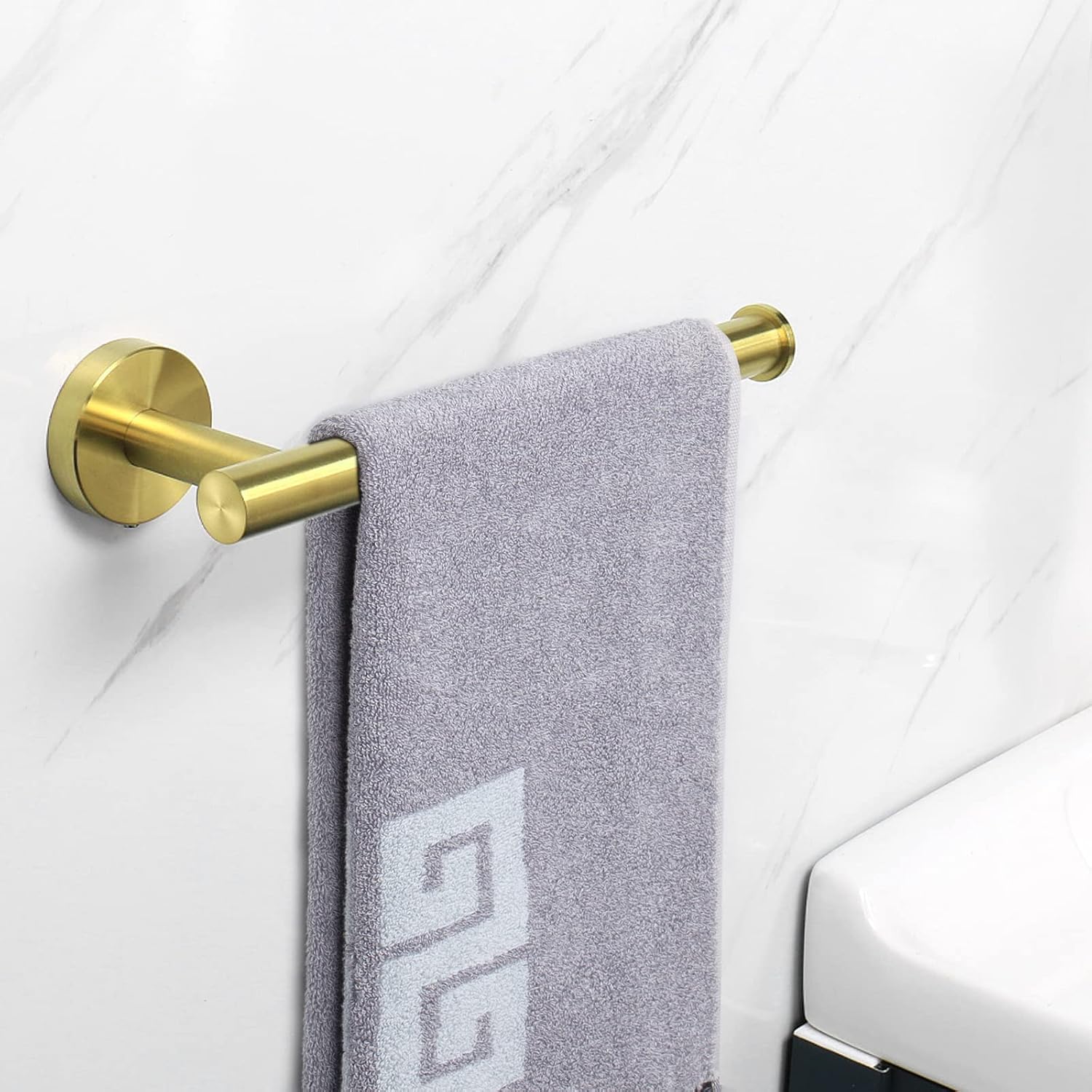 NearMoon Toallero de manotoallero, barra de toalla de mano gruesa de acero inoxidable para baño, toallero montado en la pared a prueba de óxido,
