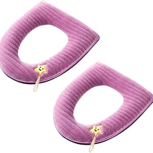 2 piezas más gruesas para asiento de inodoro con asa, cojín suave y grueso lavable, se adapta a todos los asientos de inodoro ovalados 2 piezas más gruesas para asiento de inodoro con asa, cojín suave y grueso lavable, se adapta a todos los asientos de inodoro ovalados