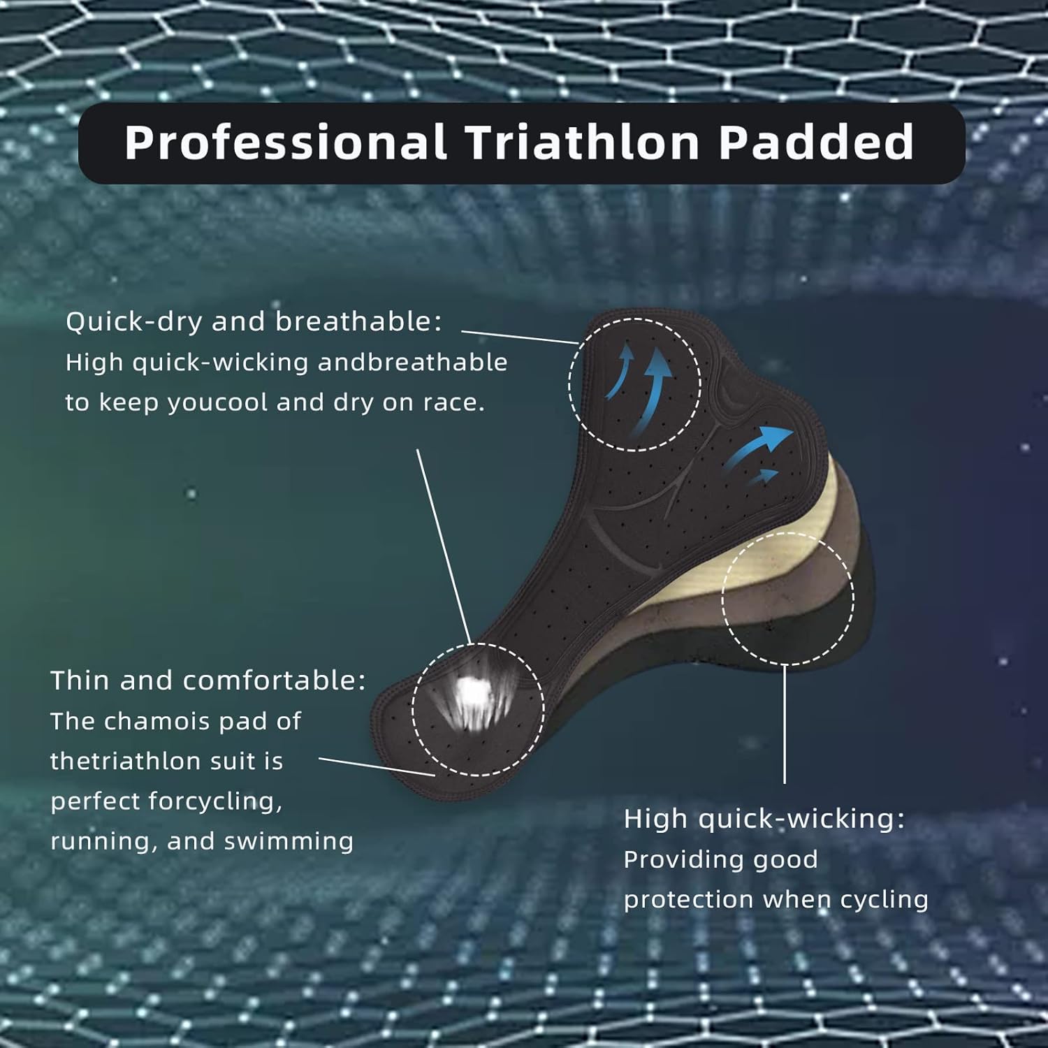 Trajes de triatlón para hombre, de una sola pieza, sin mangas, traje húmedo para correr, ciclismo, natación