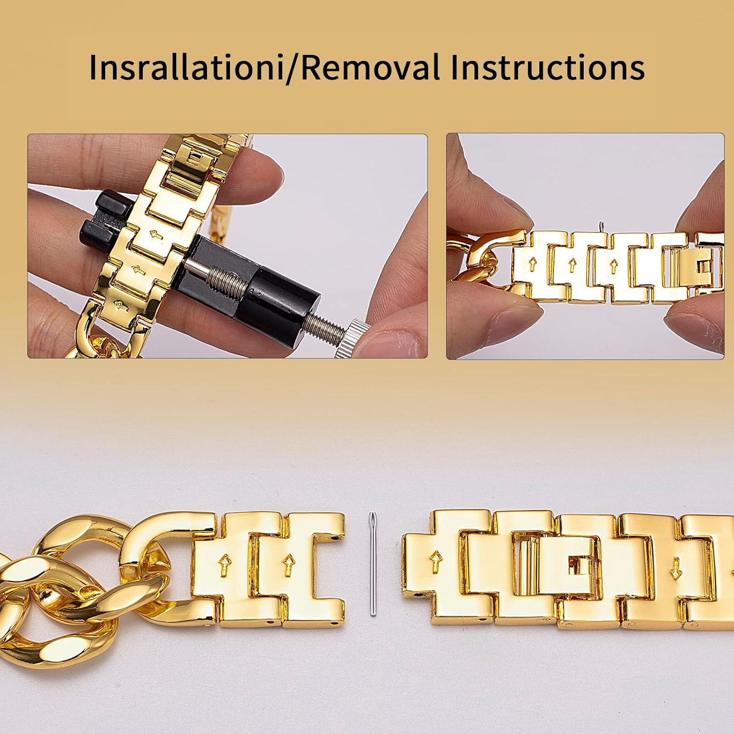 SEURE Correa de metal de acero inoxidable compatible con Apple Watch Band de 1.496 in 1.575 in 1.614 in 1.654 in 1.732 in 1.772 in, pulsera de