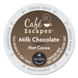 Café Escapes Cápsulas K-Cups de chocolate caliente oscuro para Keurig Brewers, 24 unidades, 24 unidades Café Escapes Cápsulas K-Cups de chocolate caliente oscuro para Keurig Brewers, 24 unidades, 24 unidades