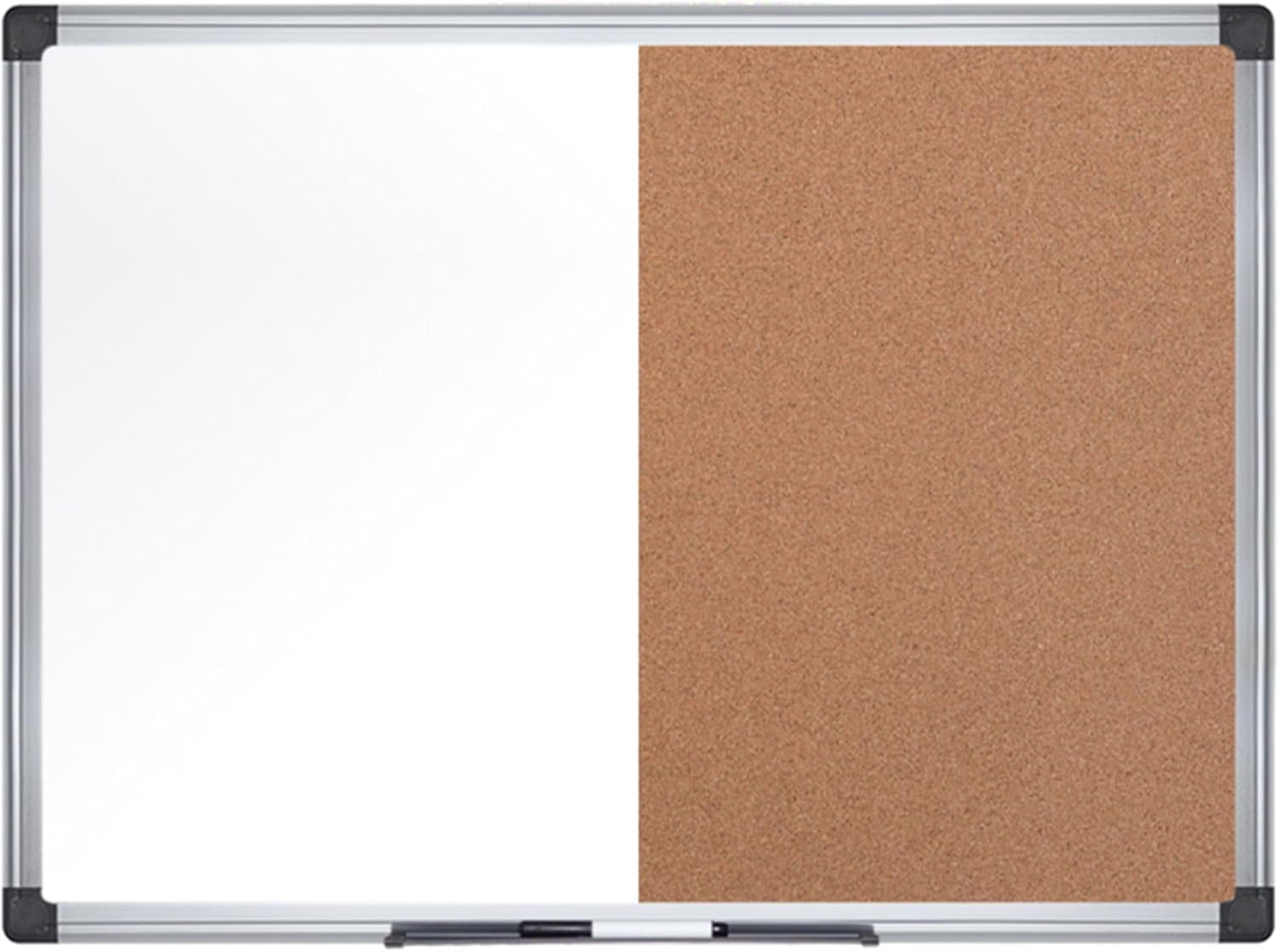 MasterVision Maya Series – Tablero de anuncios de corcho de borrado en seco, para montaje en pared, corcho autorreparable, 18 x 24 pulgadas, marco