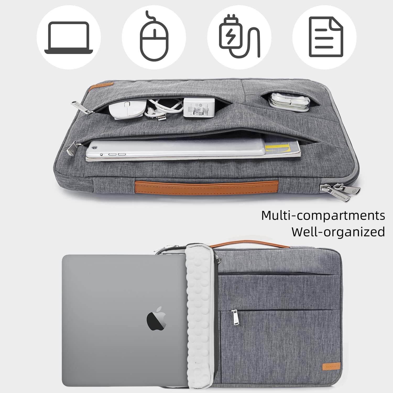 KINGSLONG Funda protectora para laptop de 16 pulgadas para hombres y mujeres, funda protectora para computadora Apple 2019-2021 MacBook AirPro