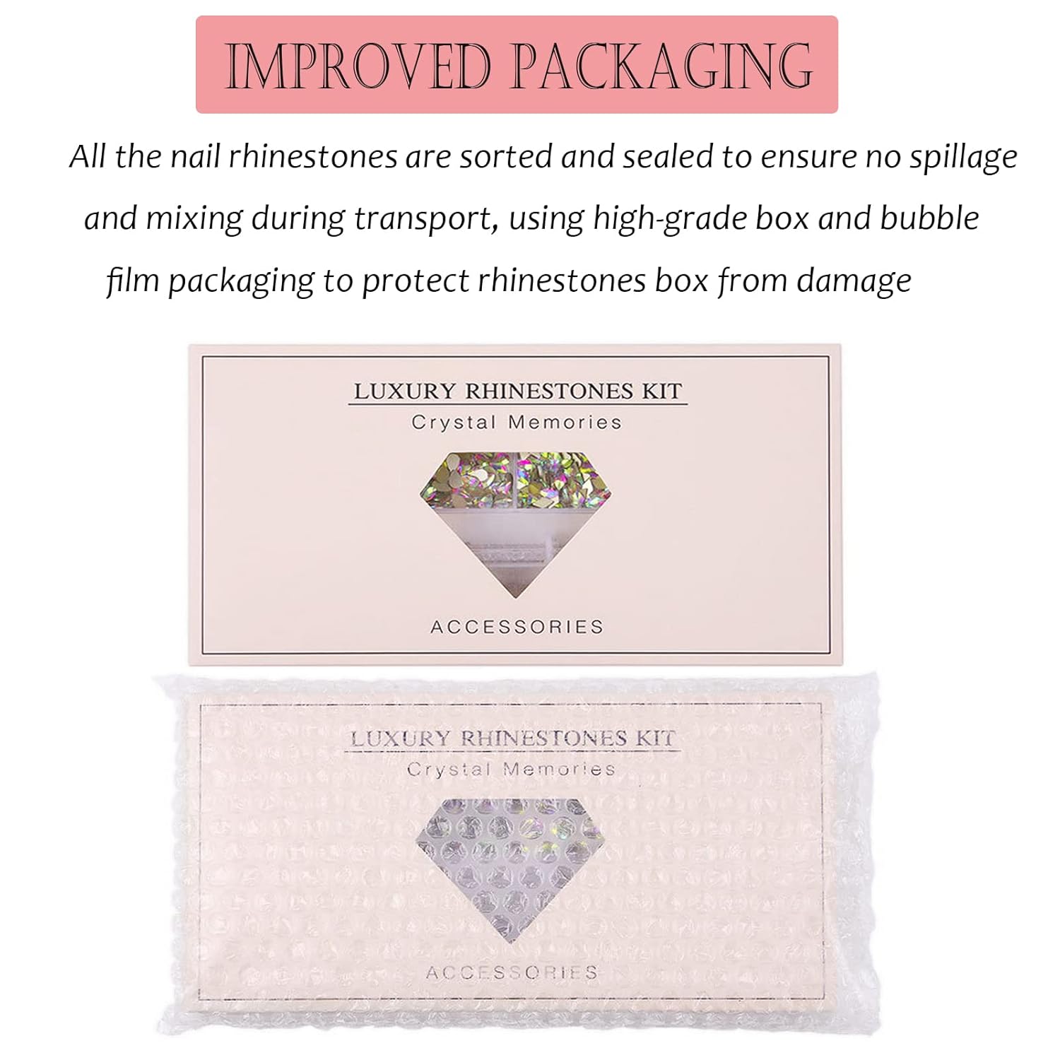 Kit de diamantes de imitación para uñas, decoración de uñas con lápiz de cera, kit de diamantes de imitación AB planos para manualidades, piedras