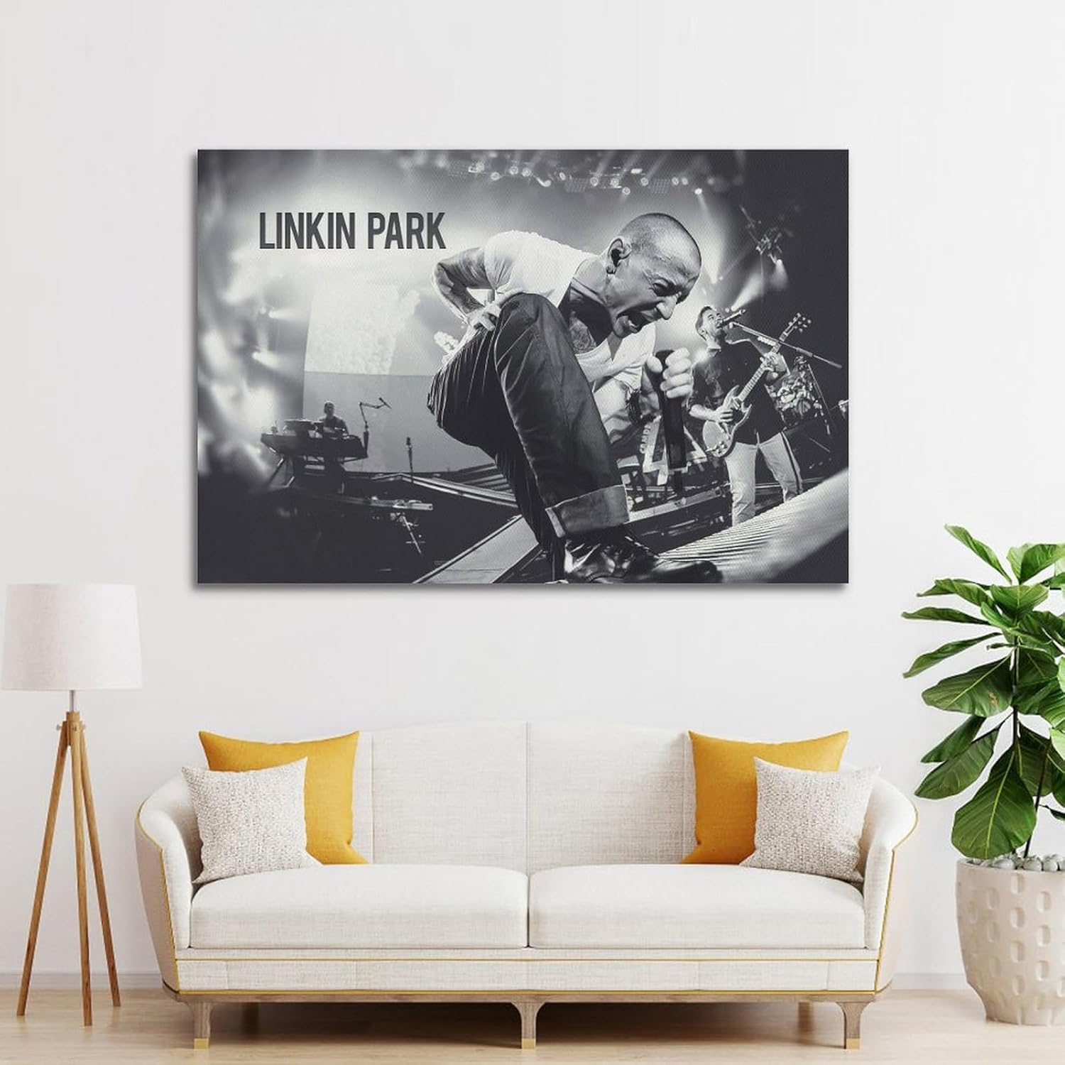 ROCK Music LinKin Park – Póster musical para decoración artística, pintura estética, arte de pared, lienzo para decoración de dormitorio, 16 x 24