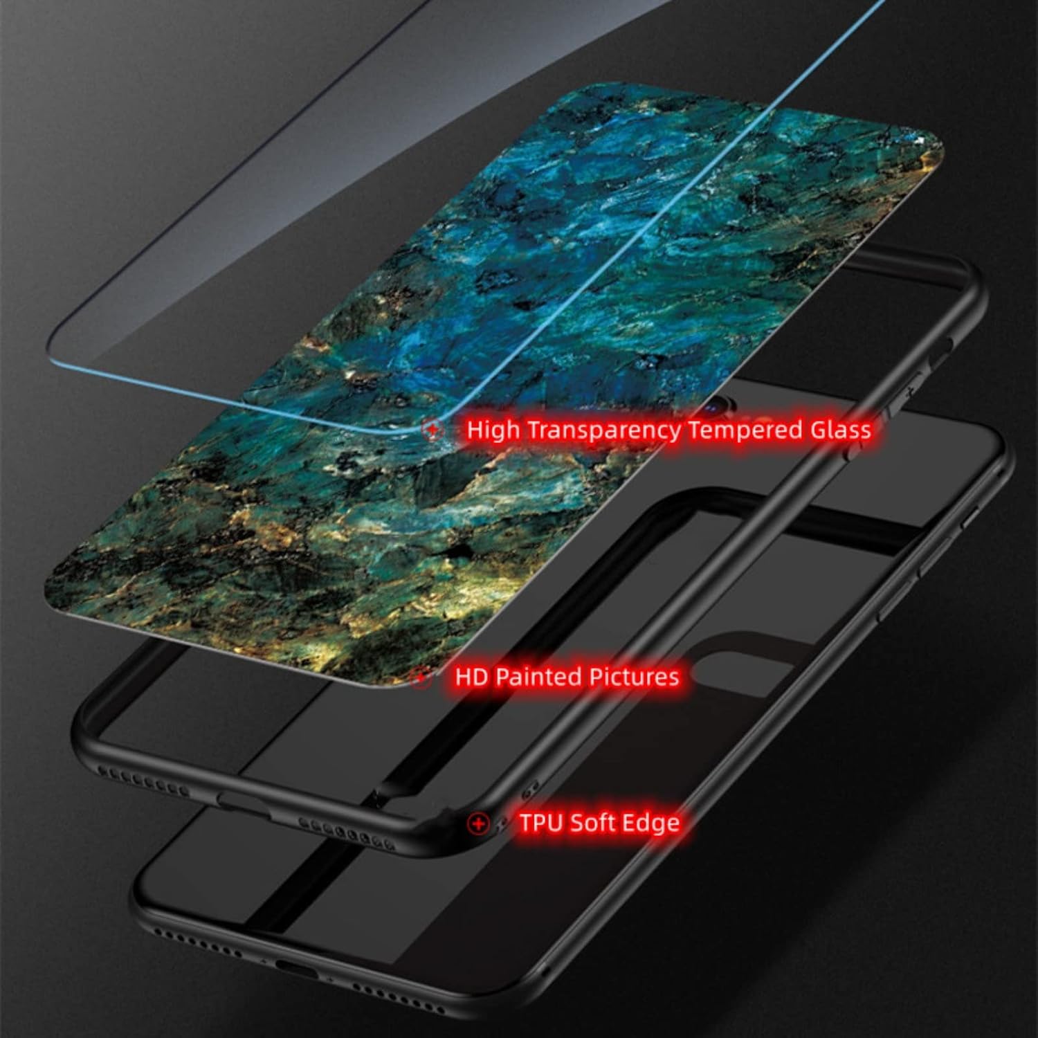 OLOBBIRD Funda de teléfono con diseño de mármol para Xiaomi Mi Redmi Note 10 4G 5G S Pro Max Lite, cubierta trasera hermosa ligera y fina, se siente